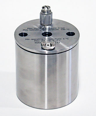 Air tight container for compression testing in liquids, EB 02.01P
